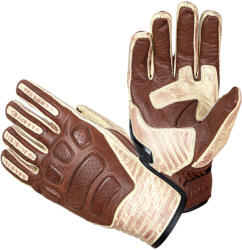W-TEC Bőr motoros kesztyű W-TEC Retro Gloves barna-bézs XXL (22201-XXL)