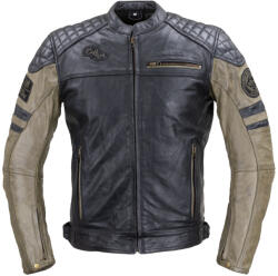 W-Tec Bőr motoros kabát W-TEC Kostec fekete 5XL (22153-5XL)