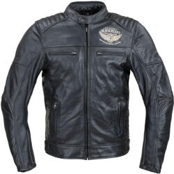 W-TEC Black Heart Motoros bőrkabát W-TEC Black Heart Wings Leather Jacket fekete XXL