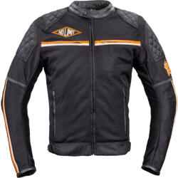 W-Tec Nyári motoros kabát W-TEC 2Stripe XL fekete-bézs-narancs (22162-XL)