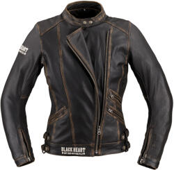 W-TEC Black Heart Női motoros bőrkabát W-TEC Black Heart Lizza XL vintage barna