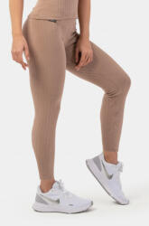 Nebbia biopamut bordázott, magas derekú leggings barna S