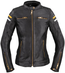 W-Tec Női motoros bőrkabát W-TEC Stripe Lady XL fekete (24387-XL)