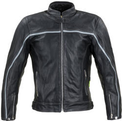 W-Tec Bőr motoros kabát W-TEC Mathal 4XL fekete (19209-4XL)