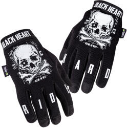 W-TEC Black Heart Motoros kesztyű W-TEC Black Heart Web Skull fekete XL