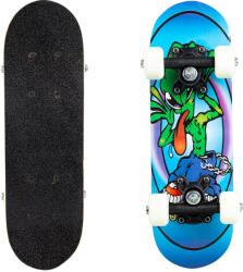 SPARTAN Skateboard Mini Board Alien On Blue