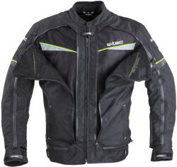 W-Tec Férfi motoros kabát W-TEC Progair S fekete-fluo (20745-S)