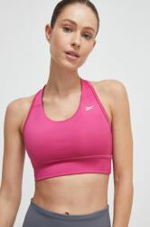 Reebok sportmelltartó Identity Training rózsaszín, sima - rózsaszín S - answear - 10 990 Ft