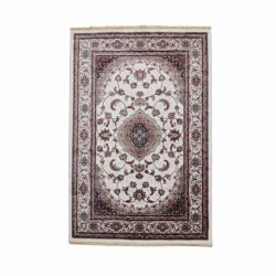 Bakhtar Covor clasic bej Isfahan 200x300 covor poliester mecanic pentru living sau dormitor Covor