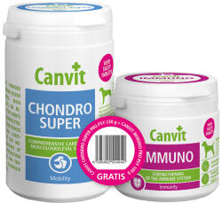 Canvit Chondro Super for Dogs 230 g plus Canvit Imuno for Dogs 100 g (c8)