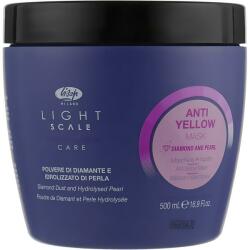 Lisap Mască de păr împotriva petelor galbene, cu pigmenți violet - Lisap Light Scale Anti Yellow Mask 500 ml