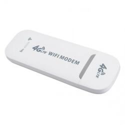 Darklove USB WiFi 4G modem, 150 Mbps, Plug and Play, SIM-kártya nyílással, Könnyen hordozható és használható, 9, 5x3, 5x1 cm, műanyag, fehér (YCX-43)