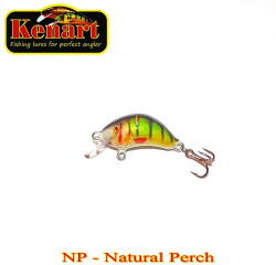 Kenart Vobler Kenart Hunter Floating 2cm 1.5g Natural Perch (HU2F-NP)