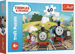 TREFL Loviți puzzle-ul de 60 de piese - Tom într-o călătorie / Thomas și prietenii (17379) Trenulet
