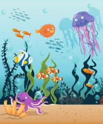 Best4Baby Tenger élővilága, óceán állatai poszter, függőleges I. - 220 cm x (BPO-01H)
