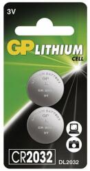 GP CR2032 lítium gombelem (2db)