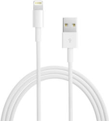 USB töltő- és adatkábel, Lightning, 50 cm, Apple, fehér, gyári