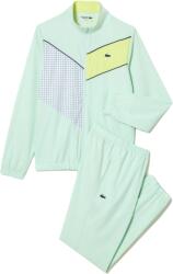 Lacoste Férfi tenisz melegítő Lacoste Stretch Fabric Tennis Sweatsuit - light green/yellow/white