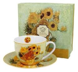 Duo Gift Van Gogh Napraforgók porcelán csésze aljjal 270 ml - Duo Gift (AC-515873-VR-31805)