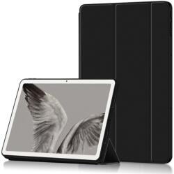 Gigapack Tok álló, bőr hatású (FLIP, oldalra nyíló, TRIFOLD asztali tartó funkció) FEKETE Google Pixel Tablet (GP-146604)