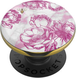 Popsockets Suport universal de telefon si tableta PopSockets® Original, PopLips - Burt Bees Pink Peony