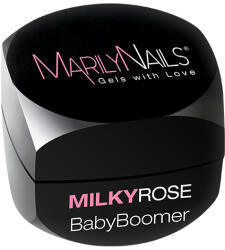 Marilynails Babyboomer - Milky Rose gel építőzselé 13ml TF