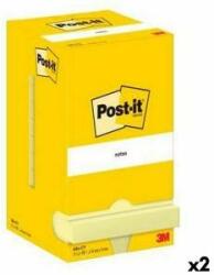 Post-it Notițe cu Adeziv Post-it 76 x 76 mm Galben (2 Unități)