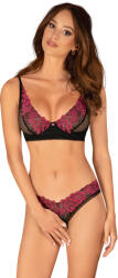 Obsessive Rosenty 2-pcs Crotchless Set M/L - superlove
