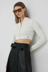Calvin Klein Jeans pamut kardigán bézs, női - bézs XL