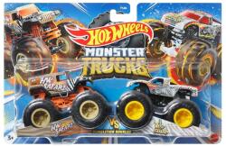 Mattel Hot Wheels Monster Truck Set 2 Masini Scara 1 La 64 Hw Safari Si Wild Streak (MTFYJ64_HNX26) - etoys