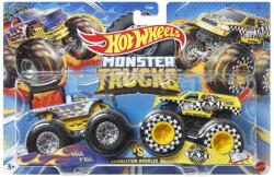 Mattel Hot Wheels Monster Truck Set 2 Masini Scara 1 La 64 Haul Yall Si Taxi (MTFYJ64_HLT67) - etoys