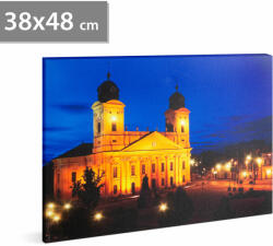 Family LED-es fali hangulatkép - "Nagytemplom Debrecen" - 3 x AA, 38 x 48 cm Family 58018K (58018K)