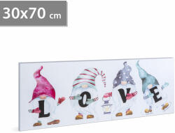 Family LED-es fali hangulatkép - "LOVE" - 2 x AA, 70 x 30 cm Family 58477 (58477)
