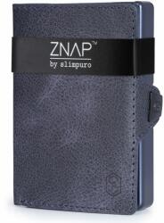 Slimpuro ZNAP, portofel subțire, 8 cărți, compartiment pentru monede, 8, 9 × 1, 5 × 6, 3 cm (L × Î × l), protecție RFID (ZNAPBlueBlue8) (ZNAPBlueBlue8)