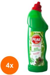 Peak WC Set 4 x Gel Dezinfectant pentru Toaleta Peak WC, Power Ocean, 750 ml (ROC-4xMAG1018400TS)