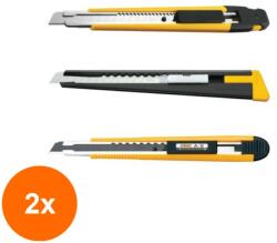OLFA Set 2 x Cutter - 9 mm, Model 180-black (COR-2xFE.C200208)
