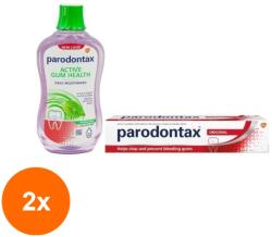 Parodontax Set 2 x Pasta de Dinti Parodontax Clasic, 75 ml si Apa de Gura Daily Gum Care Fresh Mint, 500 ml