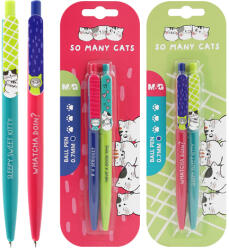 M&G - So Many Cats golyóstoll 0, 7 mm, 2 darabos készlet