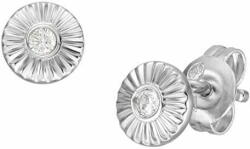 Fossil Elegáns ezüst fülbevaló kristállyal Circle JFS00617040 - mall