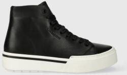 Calvin Klein bőr sneaker HIGH TOP LACE UP fekete, férfi, HM0HM01165 - fekete Férfi 42