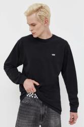 Vans pamut hosszúujjú fekete, sima - fekete S