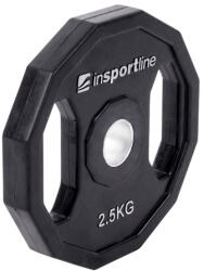inSPORTline Gumírozott súlyzótárcsa inSPORTline Ruberton 2, 5 kg (15889) - insportline