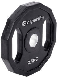 inSPORTline Gumírozott súlyzótárcsa inSPORTline Ruberton 2, 5 kg (15889) Súlytárcsa