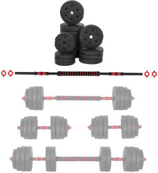 inSPORTline Cementes súlyzó szett inSPORTline CEMBAR 40 3-40kg (22066)
