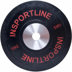 inSPORTline Gumis súlytárcsa inSPORTline Bumper Plate 10 kg 50 mm (10378) Súlytárcsa