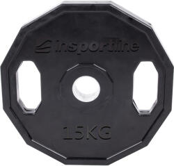 inSPORTline Gumírozott olimpiai súlyzótárcsa inSPORTline Ruberton 15 kg 50 mm (15899) - insportline Súlytárcsa