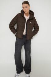 Superdry rövid kabát női, barna, téli - barna M - answear - 29 990 Ft