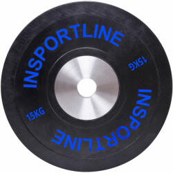 inSPORTline Gumis súlytárcsa inSPORTline Bumper Plate 15 kg 50 mm (10379) - insportline