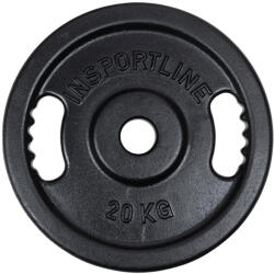 inSPORTline Öntöttvas olimpiai súlytárcsa inSPORTline Castblack OL 20 kg (24266)