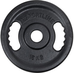 inSPORTline Öntöttvas olimpiai súlytárcsa inSPORTline Castblack OL 15 kg 50 mm (24265) Súlytárcsa